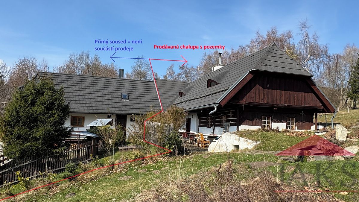 Prodej chalupy 150 m², pozemek 8365 m²
